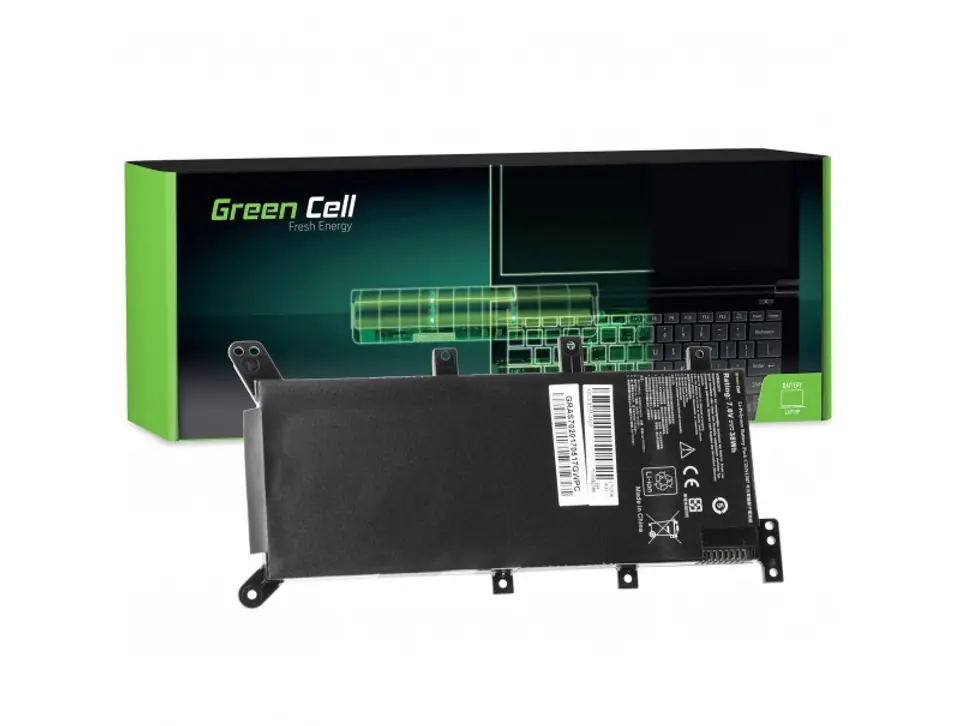 ⁨GREEN CELL BATERIA AS70 DO ASUS R556 R556L A555L F555L K555L X555L X555 4000MAH 7.6V⁩ w sklepie Wasserman.eu