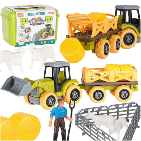 Farma traktor z przyczepą ciągnik do skręcania zwierzęta śrubokręt w sklepie Wasserman.eu