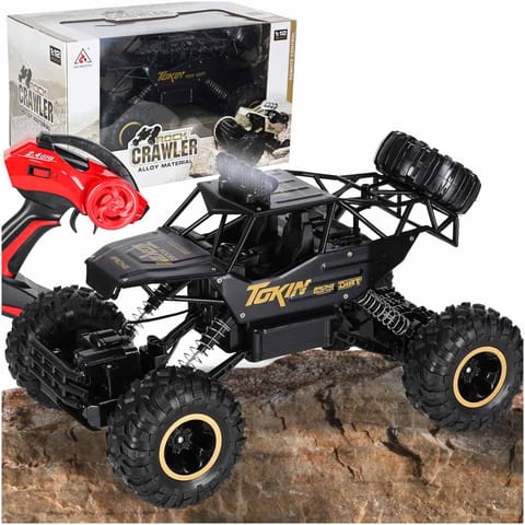 ⁨Samochód zdalnie sterowany na pilota RC Rock Crawler 1:12 4WD METAL czarny⁩ w sklepie Wasserman.eu
