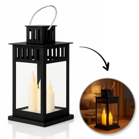 ⁨Lampion dekoracyjny LED z imitacją świecy 8 x 15 cm - LAMP57CZ⁩ w sklepie Wasserman.eu