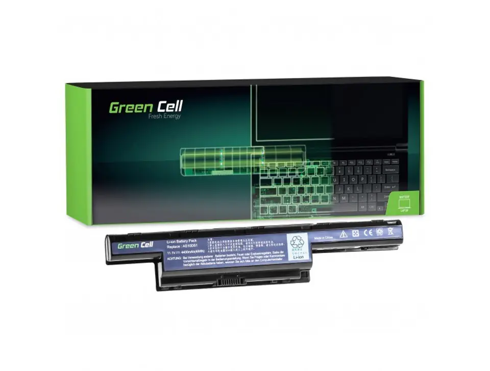 ⁨GREEN CELL BATERIA DO ACER ASPIRE 5740G 5741G 5742G 5749Z 5750G 5755G / 11,1V 4400MAH⁩ w sklepie Wasserman.eu