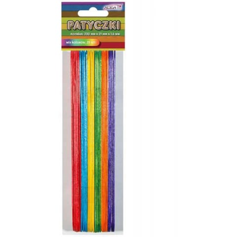 Patyczki PK-0036 mix kol. (25szt.) 200x25x1.6mm ALIGA w sklepie Wasserman.eu