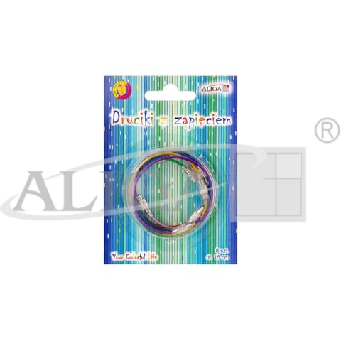 ⁨Druciki kolorowe z zapięciem 15cm 8szt. PH-2660 ALIGA⁩ w sklepie Wasserman.eu