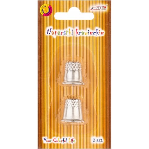 ⁨Naparstki krawieckie 1,5cm x 2cm 2szt. MUL-200 ALIGA⁩ w sklepie Wasserman.eu