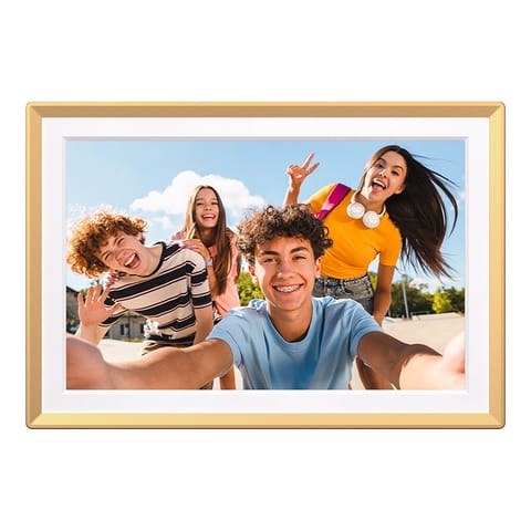 ⁨Ramka cyfrowa ARZOPA D14 Golden (złota)⁩ w sklepie Wasserman.eu