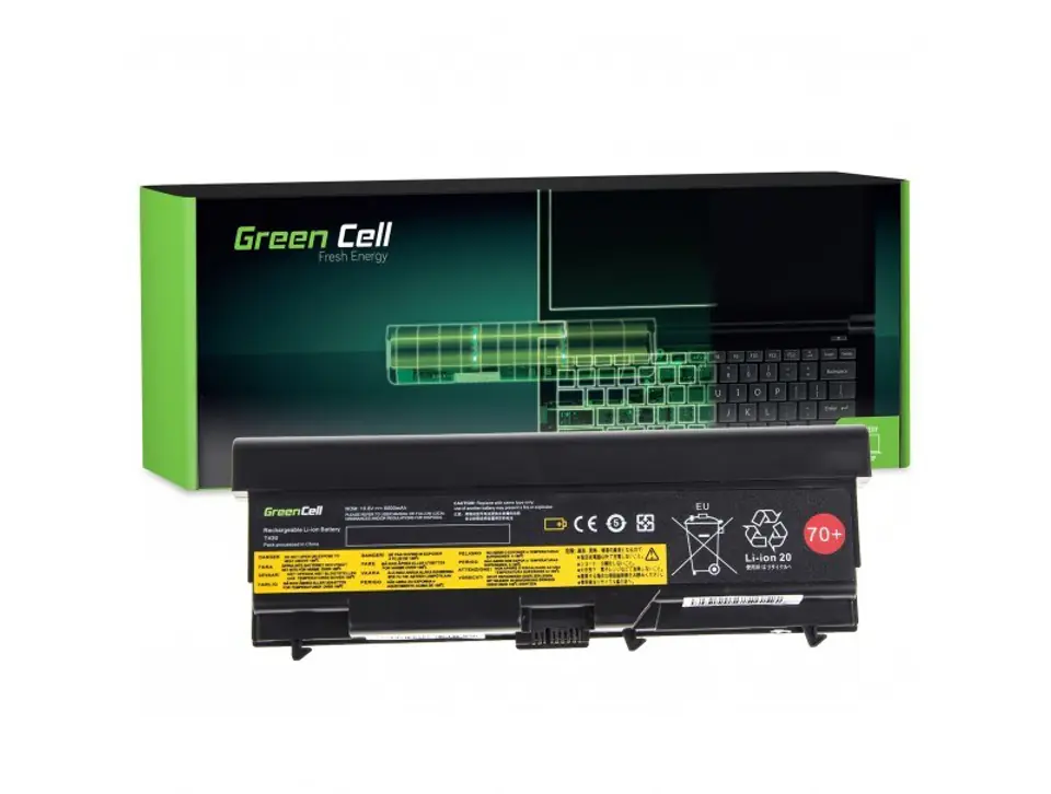 ⁨GREEN CELL BATERIA LE49 DO LENOVO 45N1001 4400 MAH 10.8V⁩ w sklepie Wasserman.eu