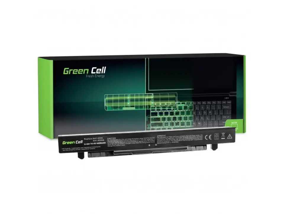⁨GREEN CELL BATERIA AS68 DO ASUS A450 A550 R510 X550 4400MAH 14.4V⁩ w sklepie Wasserman.eu