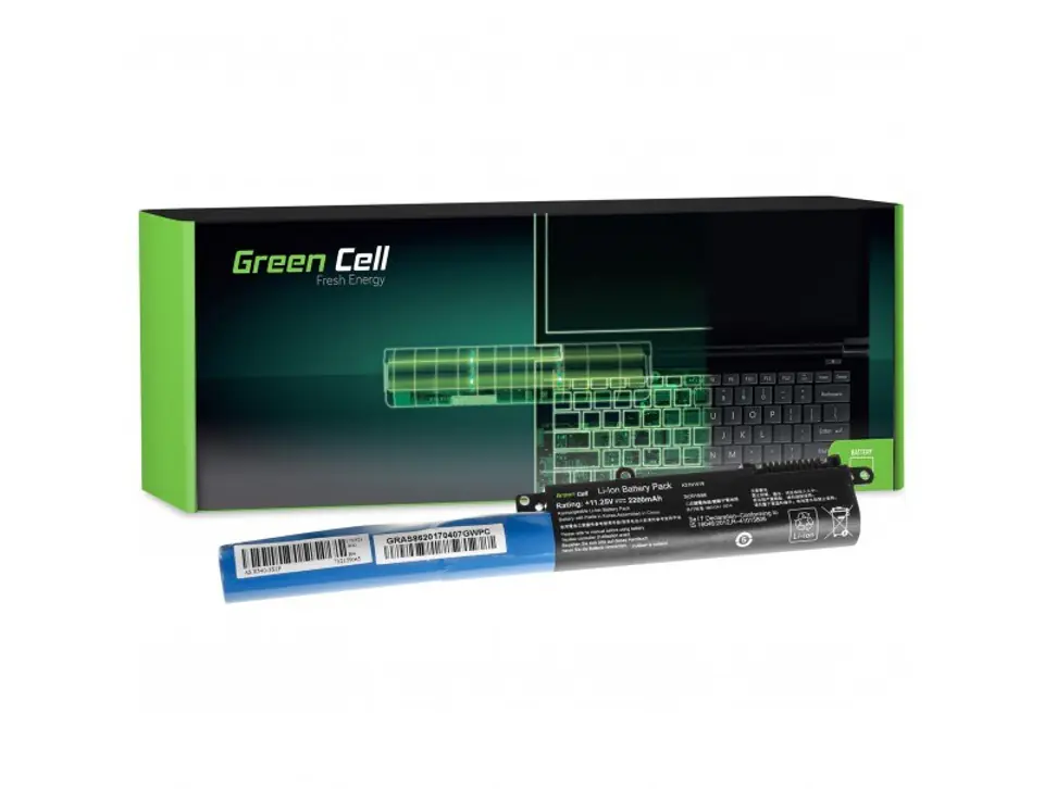 ⁨GREEN CELL BATERIA AS86 DO ASUS A31N1519 2200 MAH 11.25V⁩ w sklepie Wasserman.eu