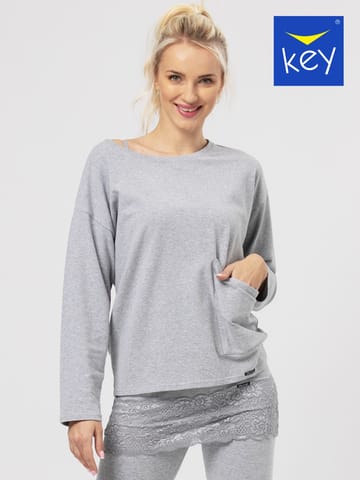 ⁨Bluza Key LHB-729 3 Hot Touch Js (kolor szary jasny, rozmiar S)⁩ w sklepie Wasserman.eu
