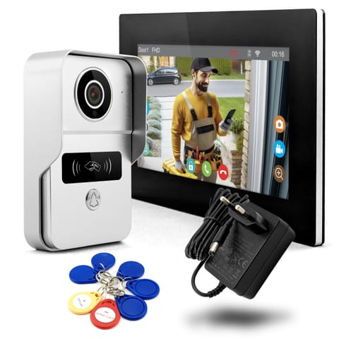 ⁨Wideodomofon UHD 7" LCD Kamery IP Detekcja Ruchu⁩ w sklepie Wasserman.eu