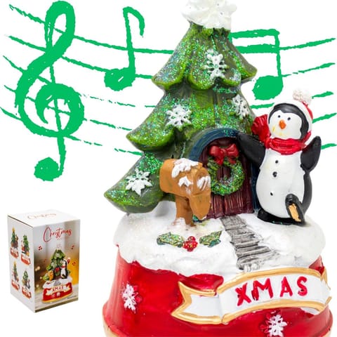 ⁨DEKORACJA ŚWIĄTECZNA GRAJĄCA PINGWIN⁩ w sklepie Wasserman.eu