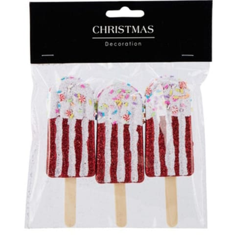 ⁨LODY DEKORACJA WISZĄCA BOMBKA 3SZT CZERWONY⁩ w sklepie Wasserman.eu