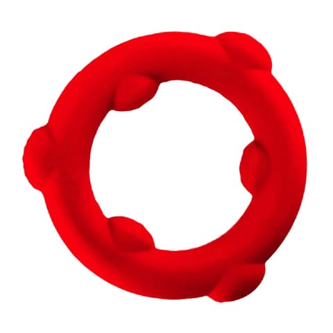 ⁨Pierścień erekcyjny [SIL] SPINNER Cockring Red Oxballs⁩ w sklepie Wasserman.eu
