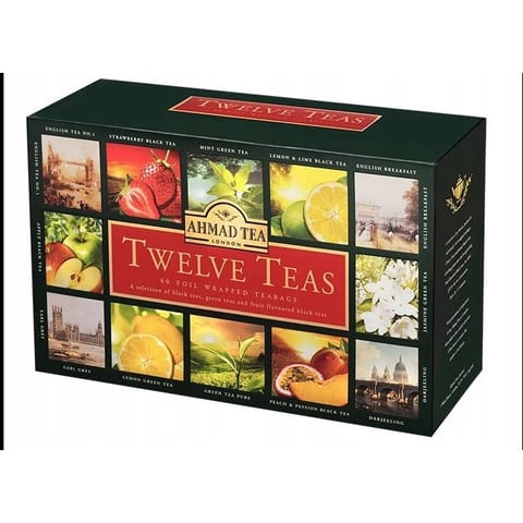 ⁨Herbata AHMAD TEA Twelve Teas zestaw (60 kopert x 2g)⁩ w sklepie Wasserman.eu