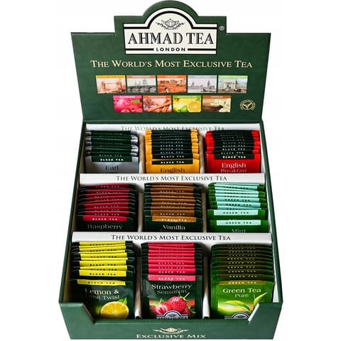 ⁨Herbata AHMAD TEA Exclusive zestaw (90 kopert x2g)⁩ w sklepie Wasserman.eu