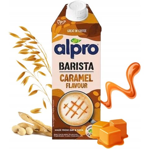 ⁨Napój DANONE ALPRO BARISTA 750ml owsiano sojowy o smaku karmelowym⁩ w sklepie Wasserman.eu