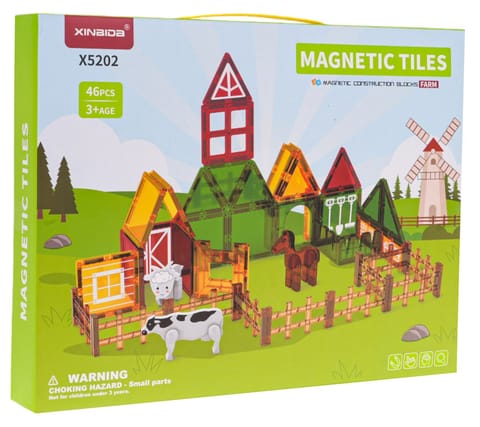 ⁨Klocki Magnetyczne Farma 46el.⁩ w sklepie Wasserman.eu