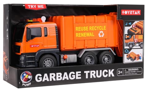 ⁨Śmieciarka Pomarańczowa z Funkcją Dźwięku + Akcesoria⁩ w sklepie Wasserman.eu