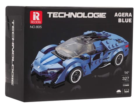 ⁨Zestaw Klocków Auto Sportowe Niebieskie 327el.⁩ w sklepie Wasserman.eu