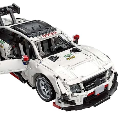 ⁨Zestaw Klocków technicznych Autko Sportowe Białe 2489el.⁩ w sklepie Wasserman.eu