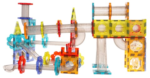 ⁨Klocki Magnetyczne Kulka Świecący Zestaw 176el.⁩ w sklepie Wasserman.eu