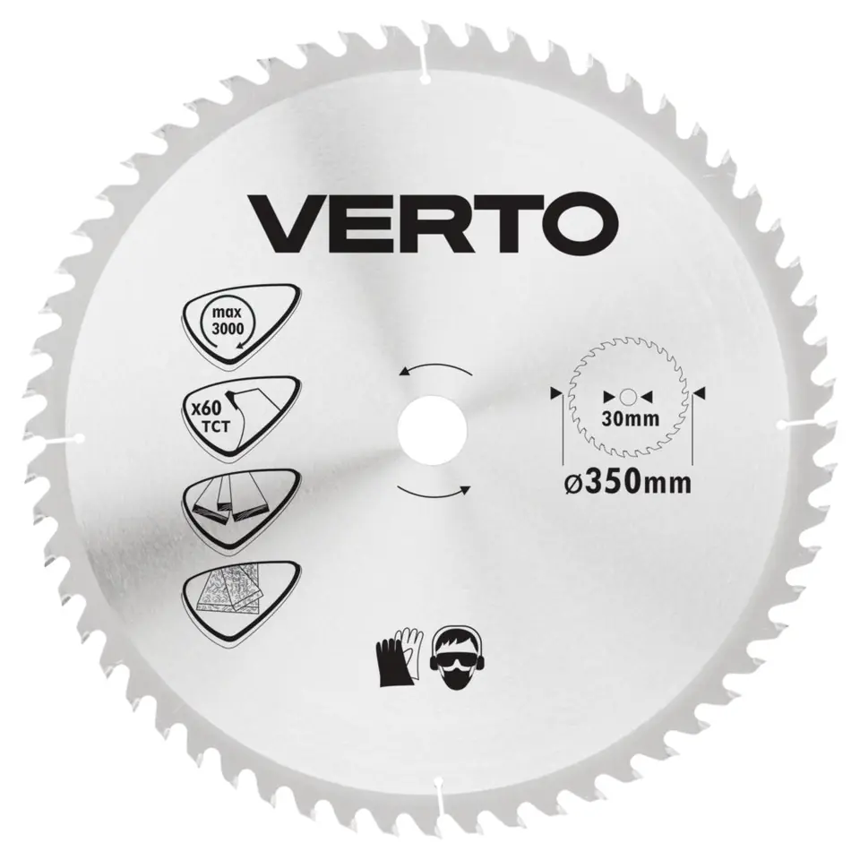 ⁨Saw blade, widiowa, 350 x 30 mm, 60 teeth⁩ at Wasserman.eu