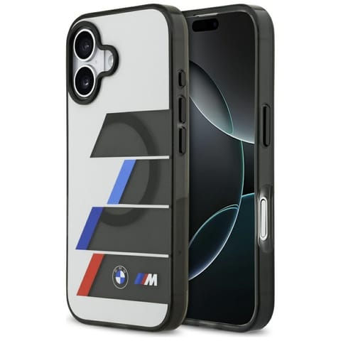 Etui BMW M IML Metal Buttons Tricolor Lines MagSafe do iPhone 17 antracyt w sklepie Wasserman.eu