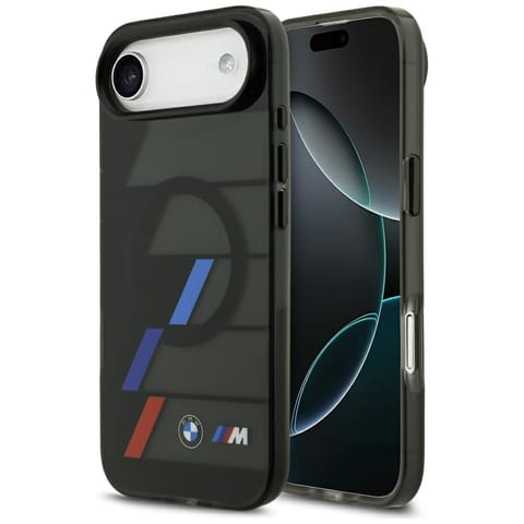 ⁨Etui BMW M IML Metal Buttons Tricolor    Lines MagSafe do iPhone Air czarny⁩ w sklepie Wasserman.eu