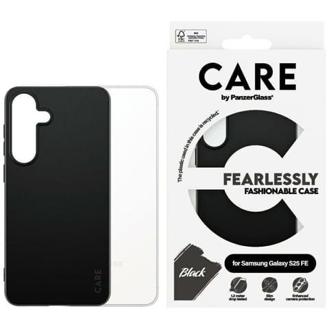 ⁨Etui CARE by PanzerGlass Fashion do      Samsung Galaxy S25 FE czarny⁩ w sklepie Wasserman.eu