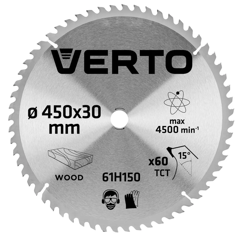 ⁨Saw blade, forid, 450 x 30 mm, 60 teeth⁩ at Wasserman.eu