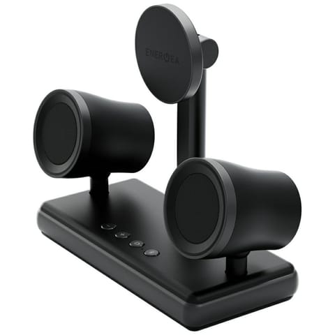 ⁨Stacja ładująca Energea Magaudio Stand   2w1 Qi2 z głośnikami stereo grafitowy⁩ w sklepie Wasserman.eu