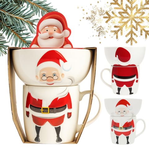 ⁨KUBEK ŚWIĄTECZNY 350 ml - zestaw z miseczką 400 ml KB35WZ3⁩ w sklepie Wasserman.eu
