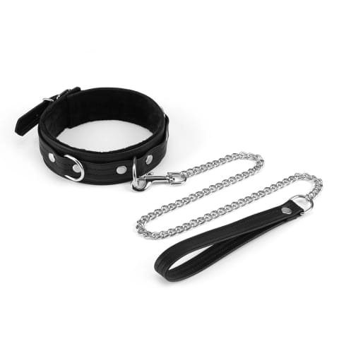 ⁨Obróżka Ze Smyczą Black Bond Collar With Leash Liebe Seele⁩ w sklepie Wasserman.eu