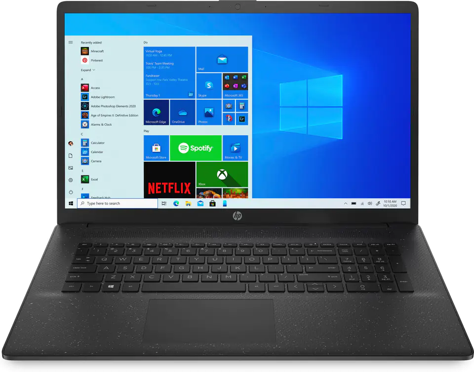HP 17-cn0009nw Notebook 43,9 cm (17,3") Full HD Intel® Celeron® 4 GB DDR4-SDRAM 256 GB SSD Wi-Fi 5 (802.11ac) Windows 10 Home Black at Wasserman.eu
