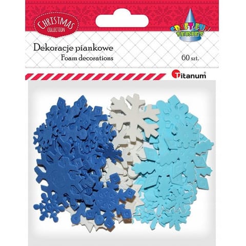 ⁨Dekoracje piankowe-śnieżynki (60) 282953 TITANUM⁩ w sklepie Wasserman.eu