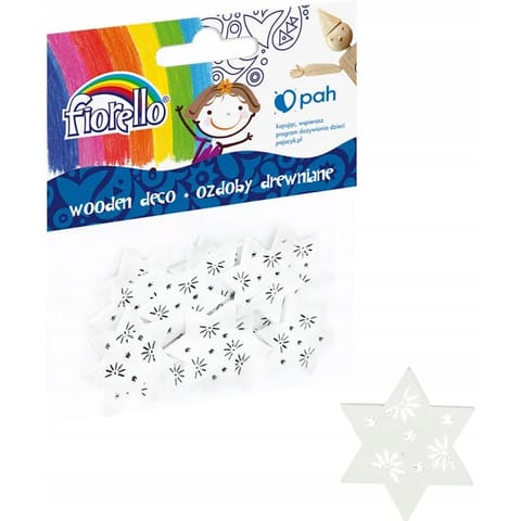 ⁨Ozdoby drewniene FIORELLO GR-WD811 gwiazdki 29mm (15) 170-2530⁩ w sklepie Wasserman.eu