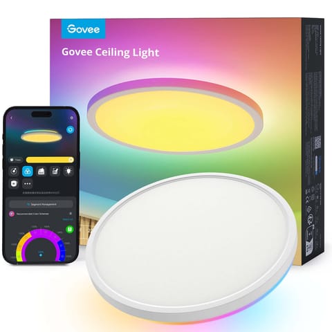 ⁨GOVEE H80A1 12INCH RGBWW + RGBIC ROUND SMART CEILING LIGHT⁩ w sklepie Wasserman.eu