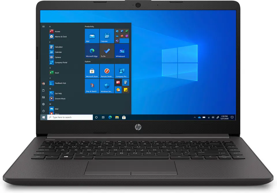 HP Essential 245 G8 Notebook 35,6 cm (14") Full HD AMD Athlon Silver 8 GB DDR4-SDRAM 256 GB SSD Wi-Fi 5 (802.11ac) Windows 10 Home Dark Ash at Wasserman.eu