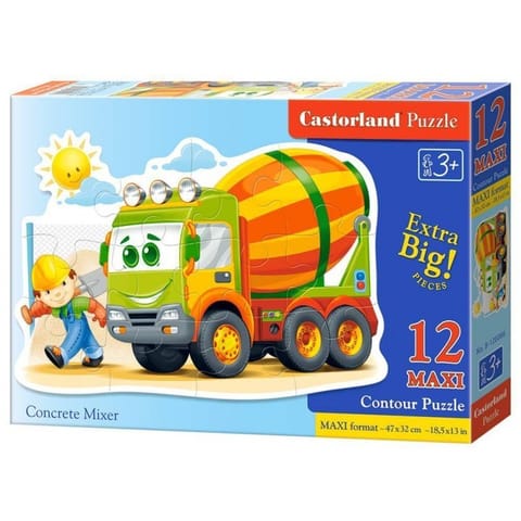 ⁨Puzzle 12 el. concrete mixer⁩ w sklepie Wasserman.eu
