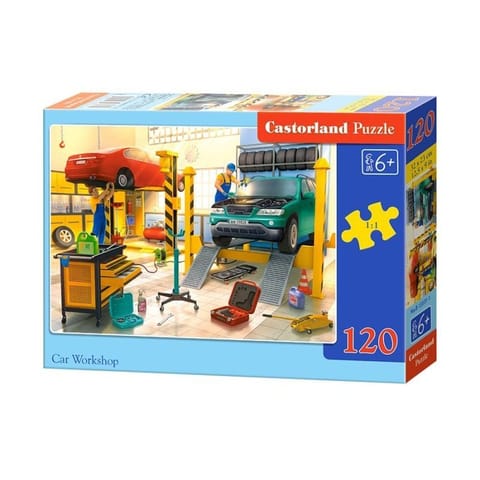 ⁨Puzzle 120-elementów Car Workshop⁩ w sklepie Wasserman.eu