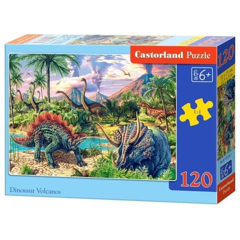 ⁨Puzzle 120el. dinosaur volc.⁩ w sklepie Wasserman.eu