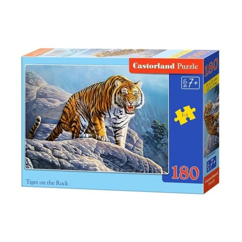 ⁨Puzzle 180 el. tiger on rock CASTOR⁩ w sklepie Wasserman.eu