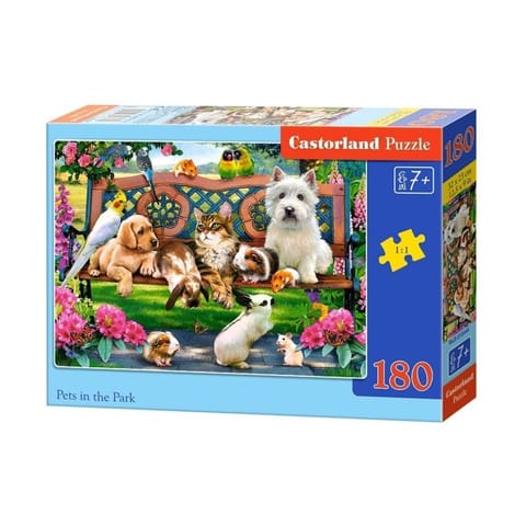 ⁨Puzzle 180-el. Pets in the Park⁩ w sklepie Wasserman.eu