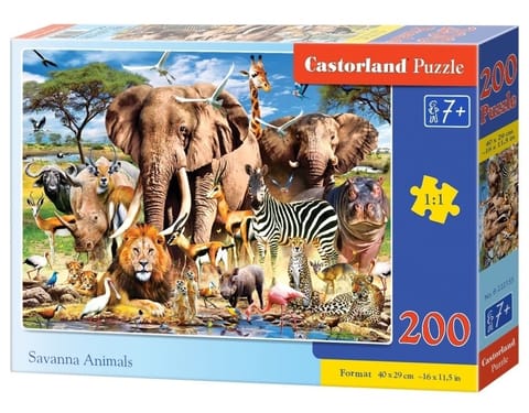 ⁨Puzzle 200 el. Savanna Animals⁩ w sklepie Wasserman.eu