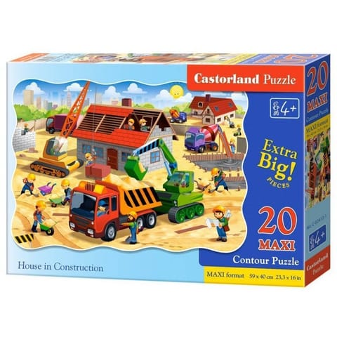 ⁨Puzzle 20el. MAXI House in Construction⁩ w sklepie Wasserman.eu