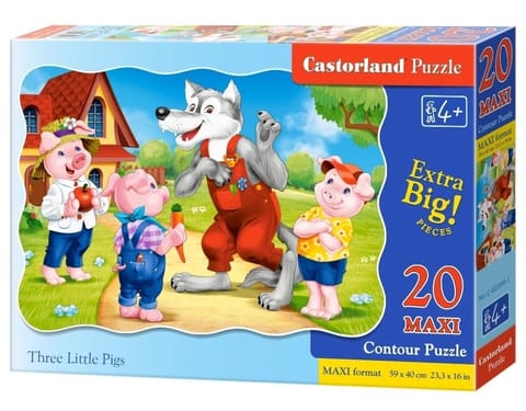 ⁨PUZZLE 20EL.MAXI THREE PIGS⁩ w sklepie Wasserman.eu
