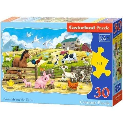 Puzzle 30 el. animals on farm w sklepie Wasserman.eu