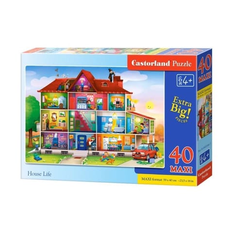 ⁨Puzzle 40 el.maxi house life⁩ w sklepie Wasserman.eu