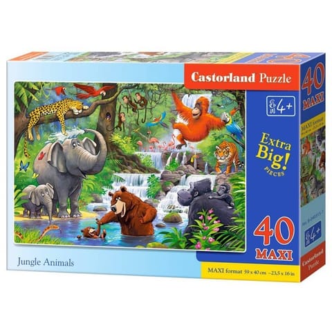 ⁨Puzzle 40 el. MAXI Jungle Animals⁩ w sklepie Wasserman.eu