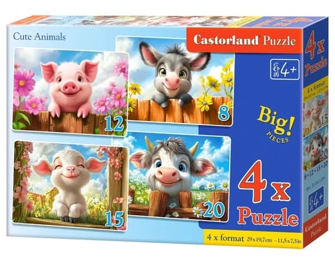 ⁨PUZZLE 4W1 CUTE ANIMALS⁩ w sklepie Wasserman.eu